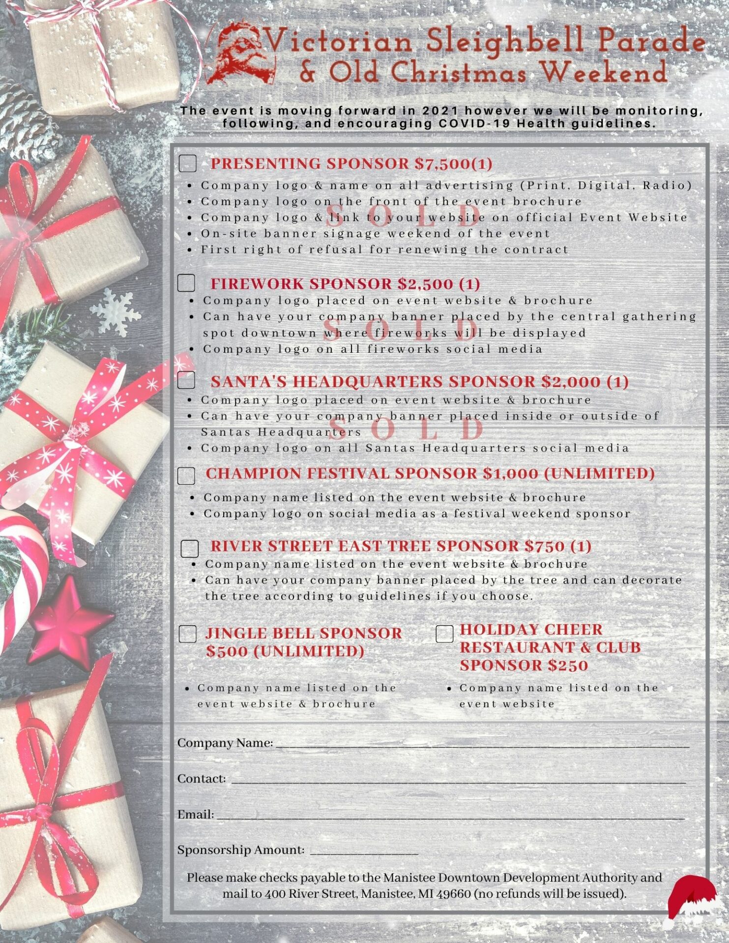 Sleighbell Sponsorship